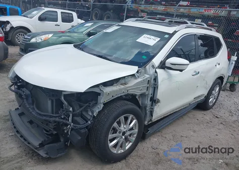 2017 Nissan Rogue Sv z USA, uszkodzony, nr VIN 5N1AT2MT2HC795280